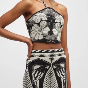 Farm Rio Macaw Elegance Halter AND Skirt